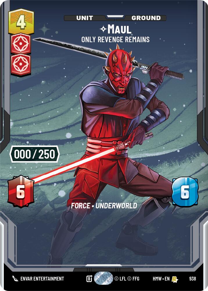 Maul - Only Revenge Remains (938) (Serialized) (938) [Homeworlds] | Galactic Gamez