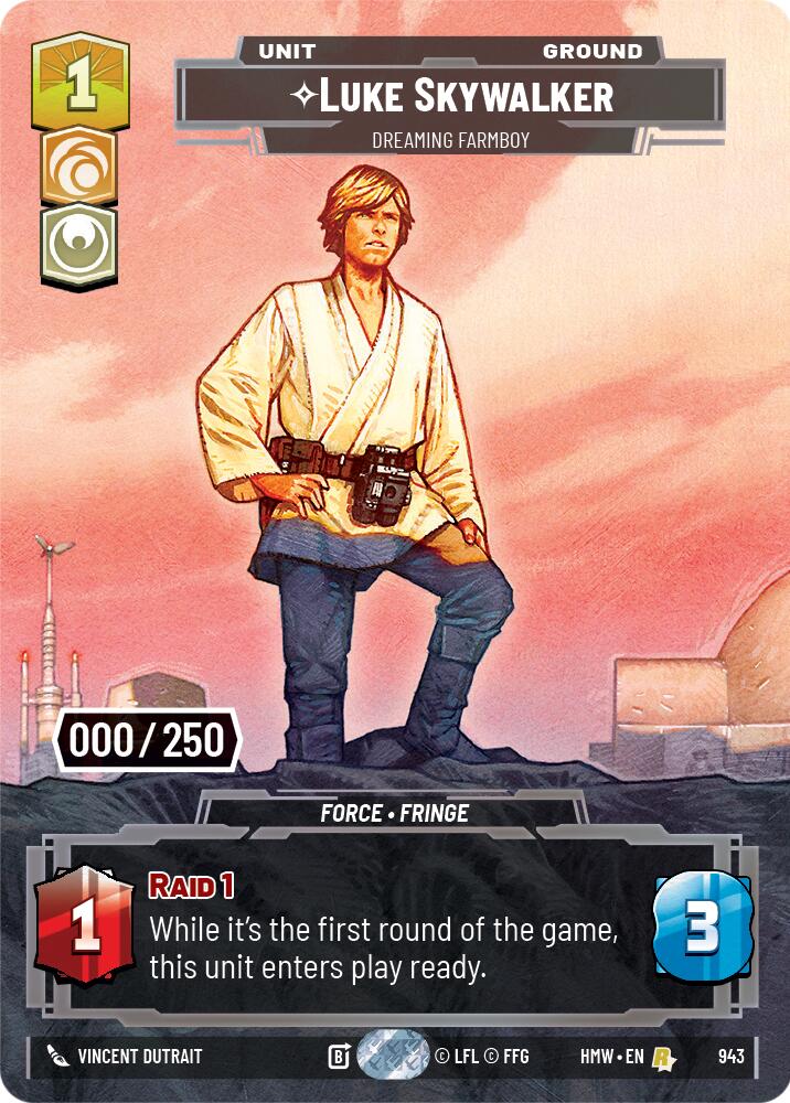 Luke Skywalker - Dreaming Farmboy (943) (Serialized) (943) [Homeworlds] | Galactic Gamez