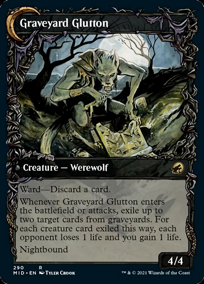 Graveyard Trespasser // Graveyard Glutton (Showcase Equinox) [Innistrad: Midnight Hunt] | Galactic Gamez