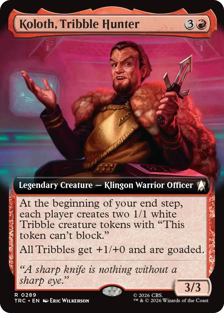 Koloth, Tribble Hunter (Extended Art) [Star Trek Commander] | Galactic Gamez
