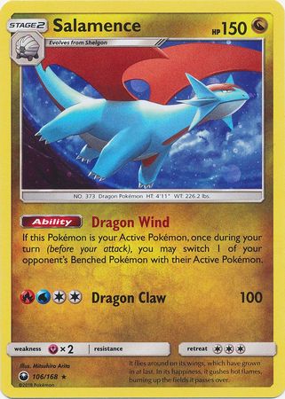 Salamence (106/168) (Cosmos Holo) [Sun & Moon: Celestial Storm] | Galactic Gamez