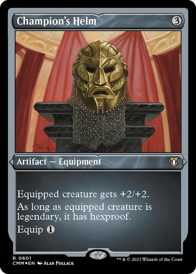 Champion's Helm (Foil Etched) [Commander Masters] | Galactic Gamez