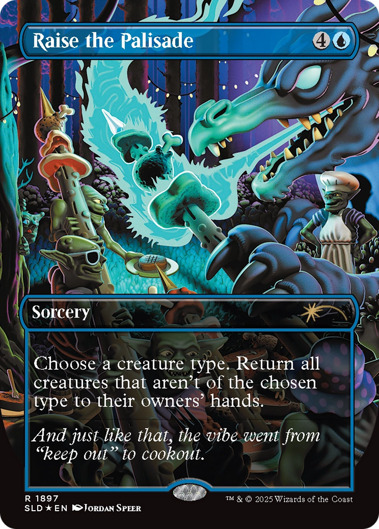 Raise the Palisade (Double Rainbow Foil) [Secret Lair Drop Series] | Galactic Gamez
