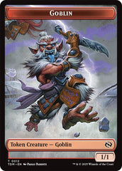 Dog // Goblin Double-Sided Token [Tarkir: Dragonstorm Commander Tokens] | Galactic Gamez