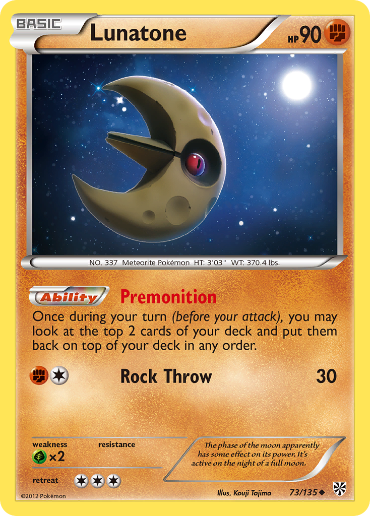 Lunatone (73/135) [Black & White: Plasma Storm] | Galactic Gamez