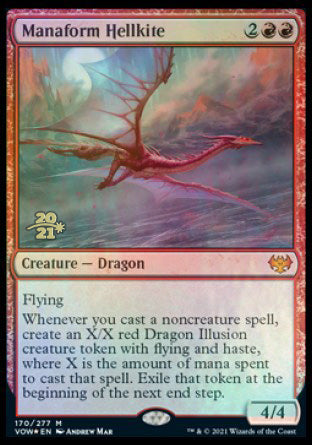 Manaform Hellkite [Innistrad: Crimson Vow Prerelease Promos] | Galactic Gamez