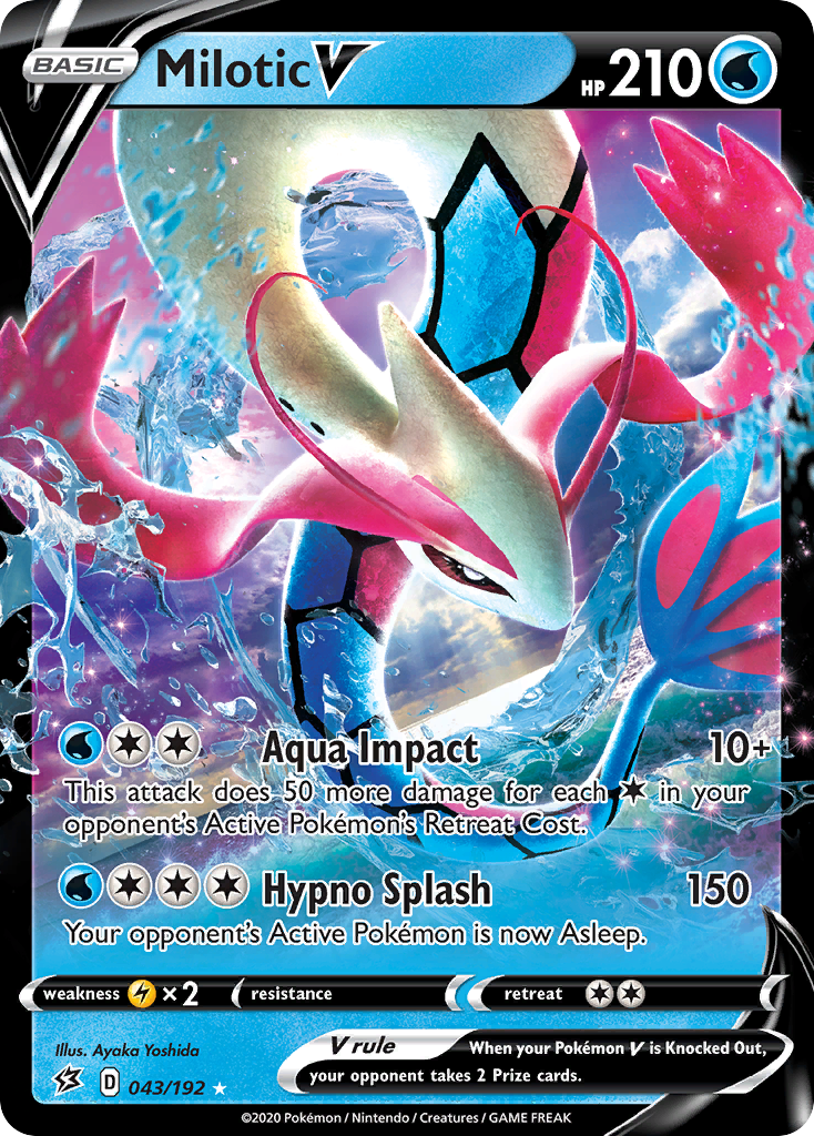 Milotic V (043/192) [Sword & Shield: Rebel Clash] | Galactic Gamez