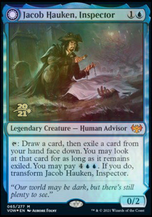 Jacob Hauken, Inspector // Hauken's Insight [Innistrad: Crimson Vow Prerelease Promos] | Galactic Gamez