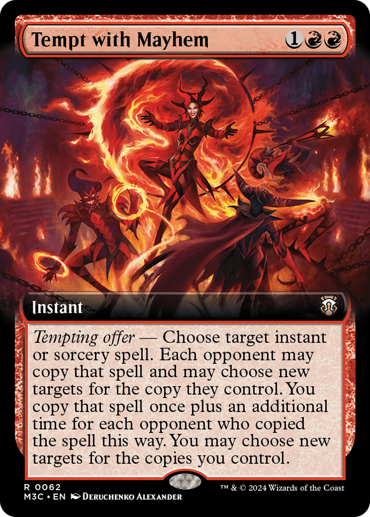 Tempt with Mayhem (Extended Art) (Ripple Foil) [Modern Horizons 3 Commander] | Galactic Gamez