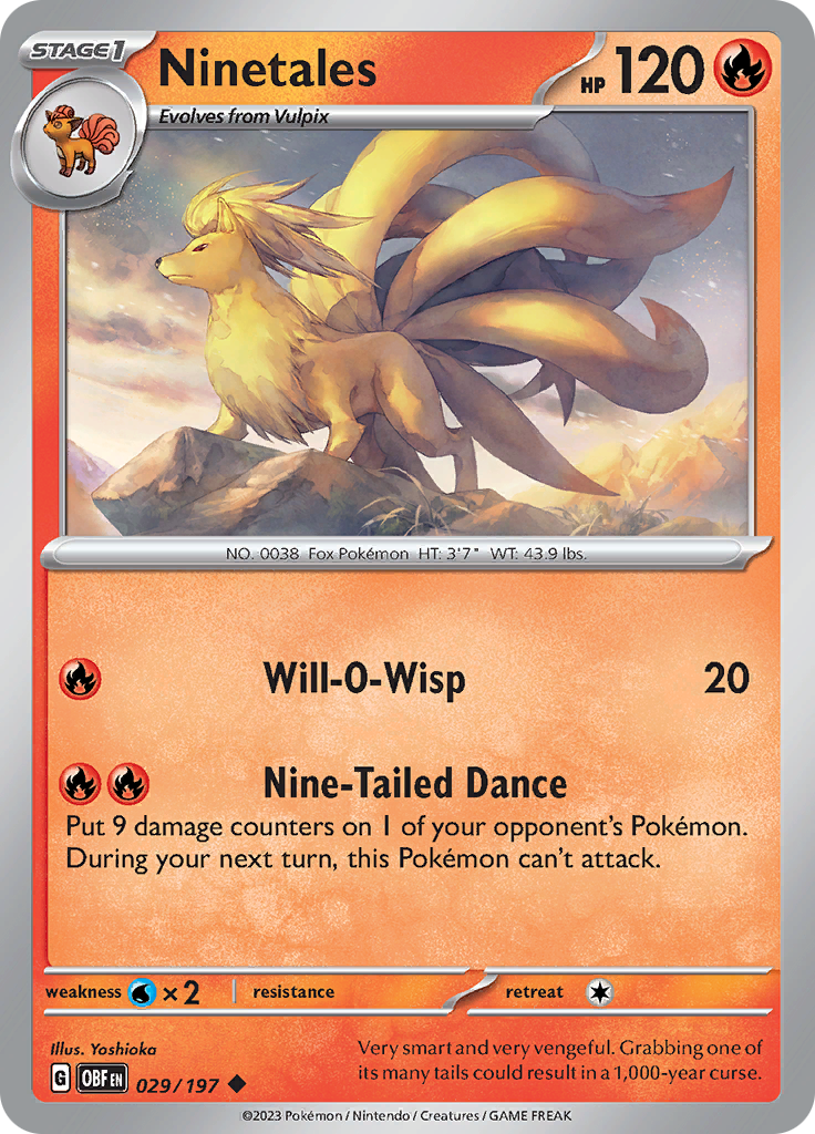 Ninetales (029/197) [Scarlet & Violet: Obsidian Flames] | Galactic Gamez