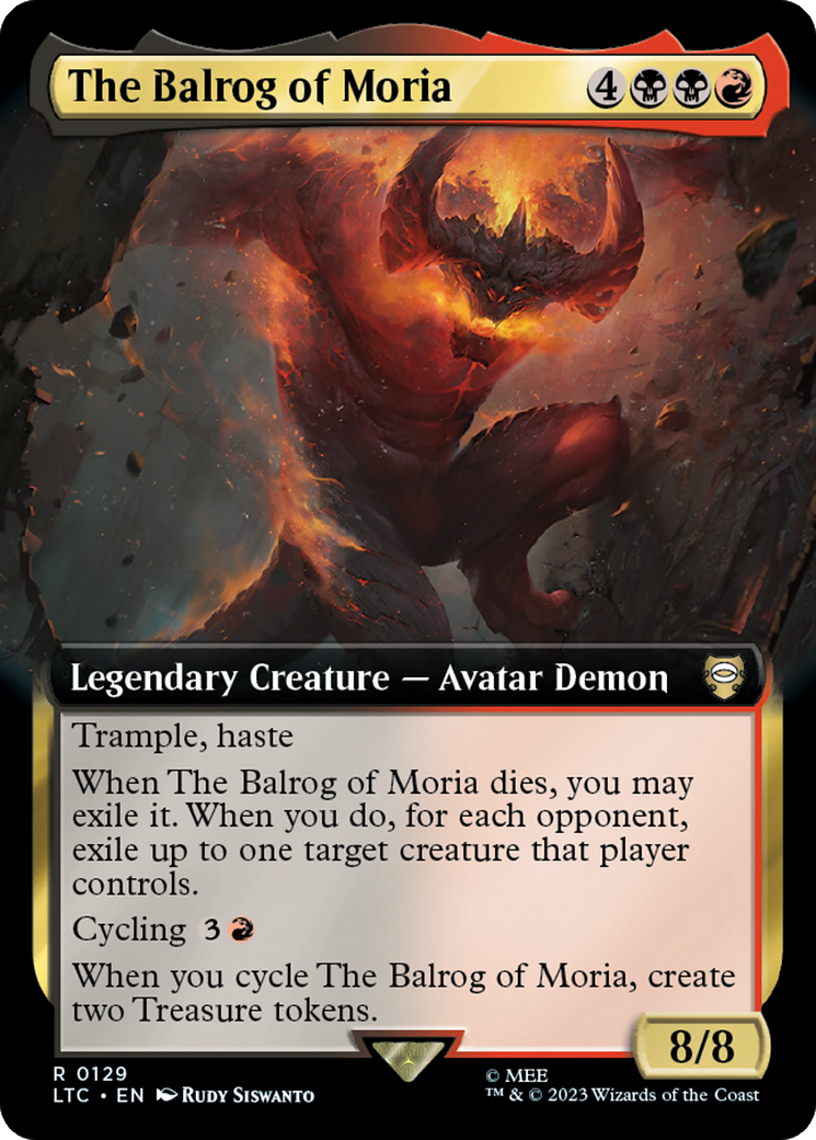 The Balrog of Moria (Extended Art) [The Lord of the Rings: Tales of Middle-Earth Commander] | Galactic Gamez