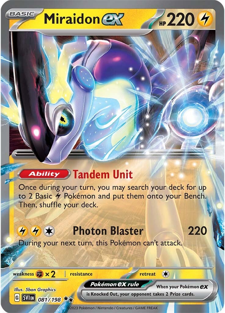 Miraidon ex (081/198) (Jumbo Card) [Scarlet & Violet: Base Set] | Galactic Gamez