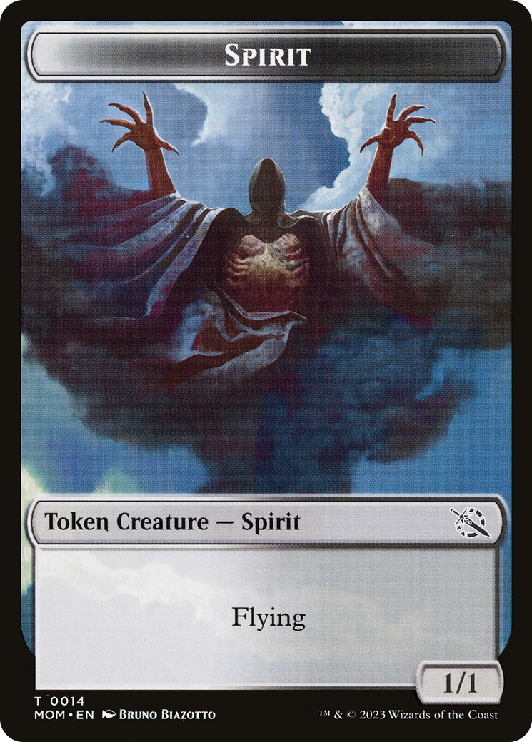 Thopter // Spirit (14) Double-Sided Token [March of the Machine Tokens] | Galactic Gamez