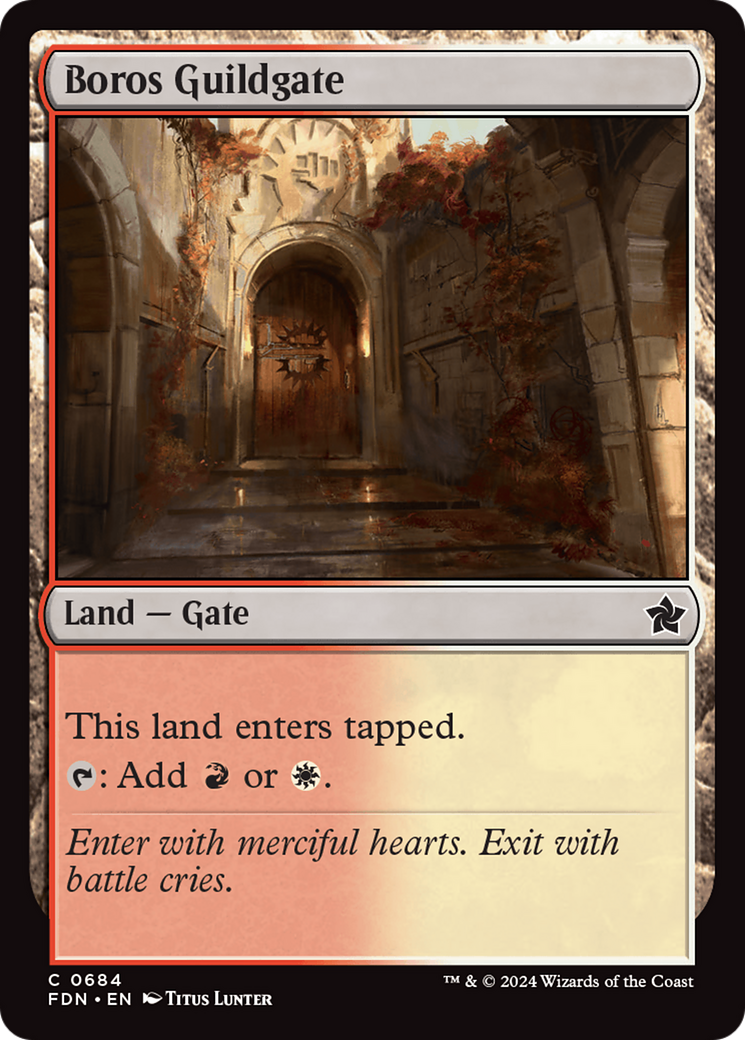 Boros Guildgate [Foundations] | Galactic Gamez