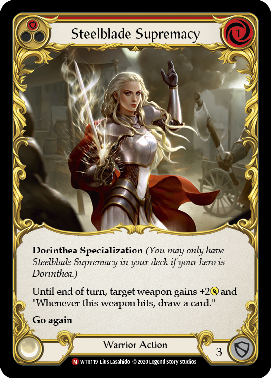 Steelblade Supremacy [U-WTR119] (Welcome to Rathe Unlimited)  Unlimited Rainbow Foil | Galactic Gamez