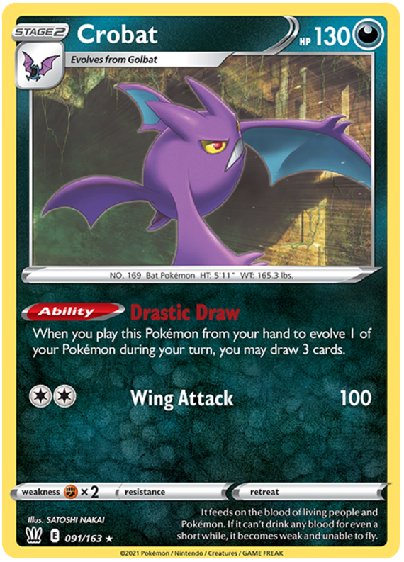 Crobat (091/163) [Sword & Shield: Battle Styles] | Galactic Gamez