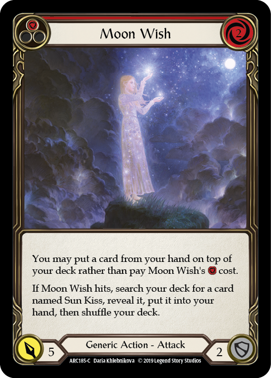 Moon Wish (Red) [ARC185-C] (Arcane Rising)  1st Edition Normal | Galactic Gamez