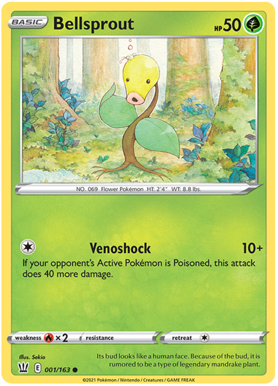 Bellsprout (001/163) [Sword & Shield: Battle Styles] | Galactic Gamez