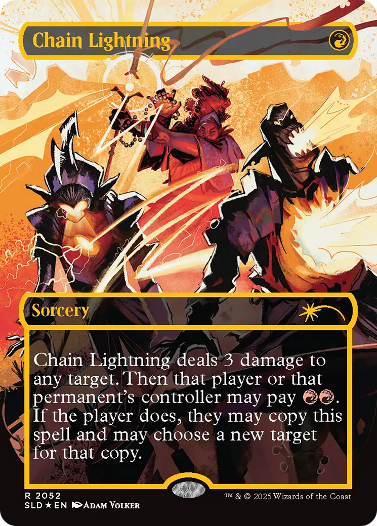 Chain Lightning (2047) (Raised Foil) [Secret Lair Drop Series] | Galactic Gamez