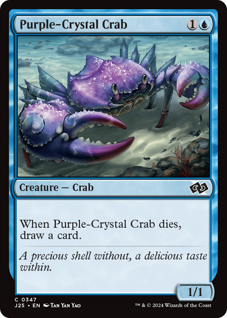 Purple-Crystal Crab [Foundations Jumpstart] | Galactic Gamez