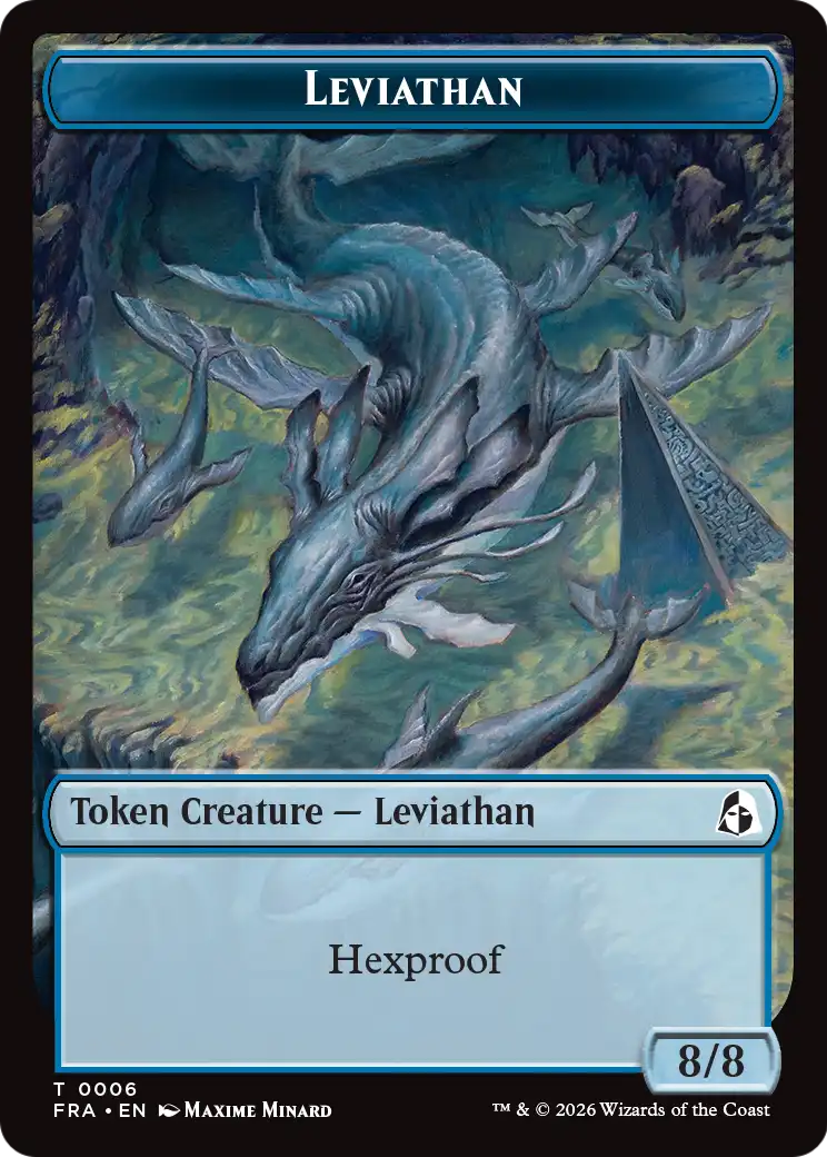 Leviathan // Beast Double-Sided Token [Reality Fracture Tokens] | Galactic Gamez
