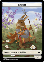 Rabbit // Rabbit Double-Sided Token [Bloomburrow Tokens] | Galactic Gamez