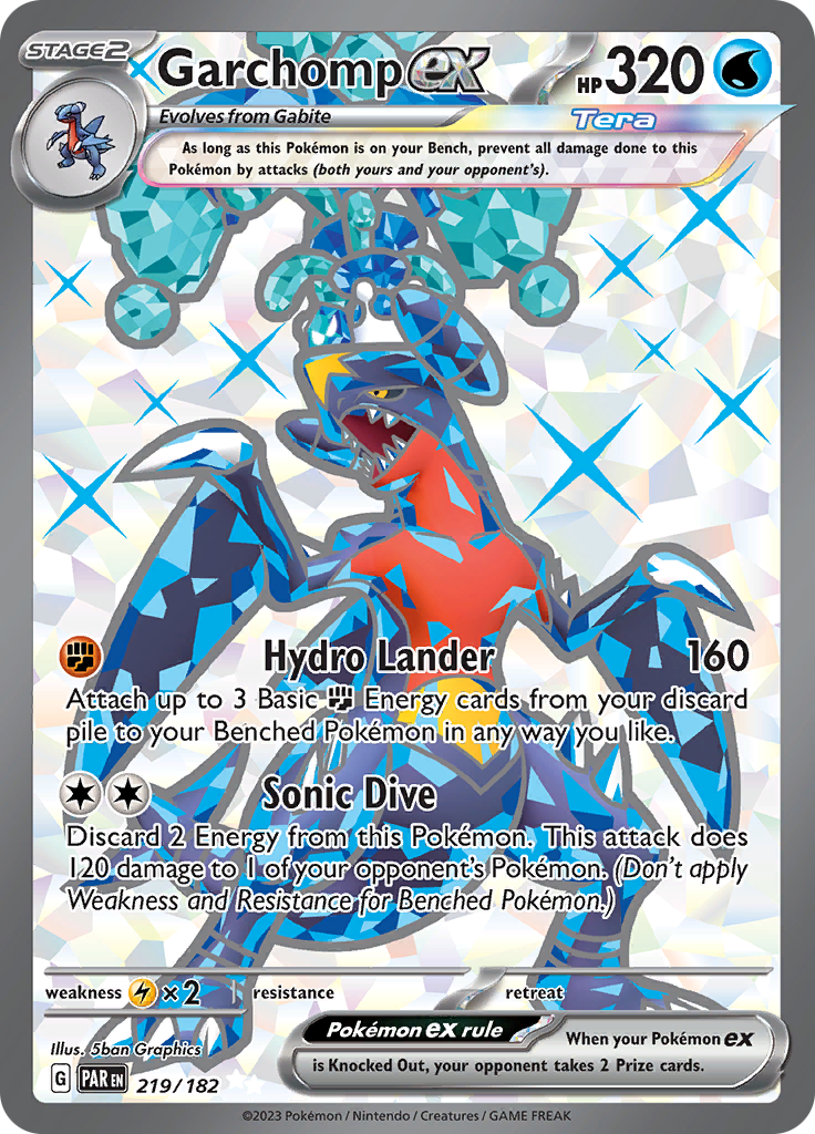 Garchomp ex (219/182) [Scarlet & Violet: Paradox Rift] | Galactic Gamez