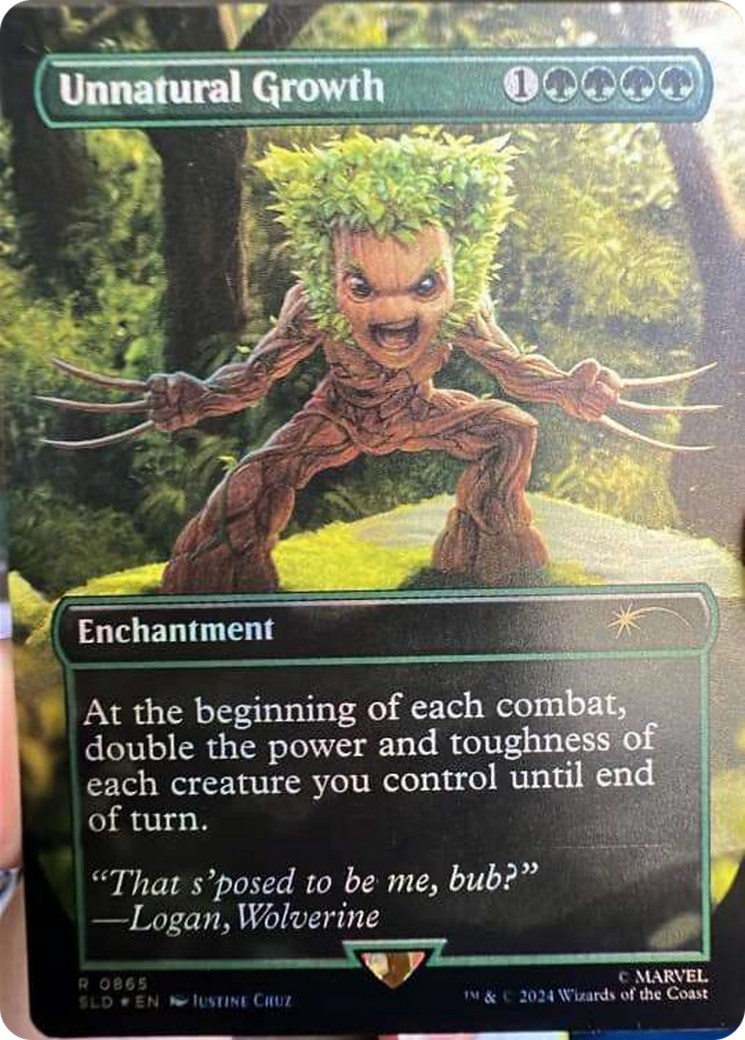 Unnatural Growth (Rainbow Foil) [Secret Lair Drop Series] | Galactic Gamez