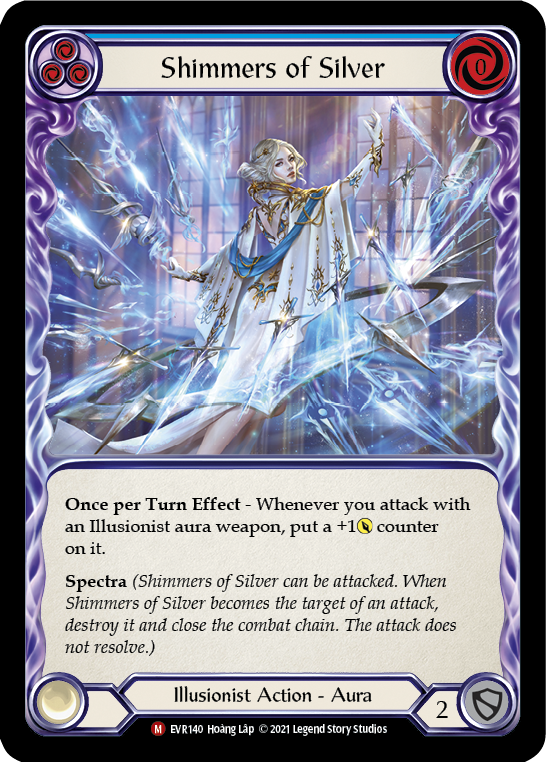 Shimmers of Silver [EVR140] (Everfest)  1st Edition Rainbow Foil | Galactic Gamez