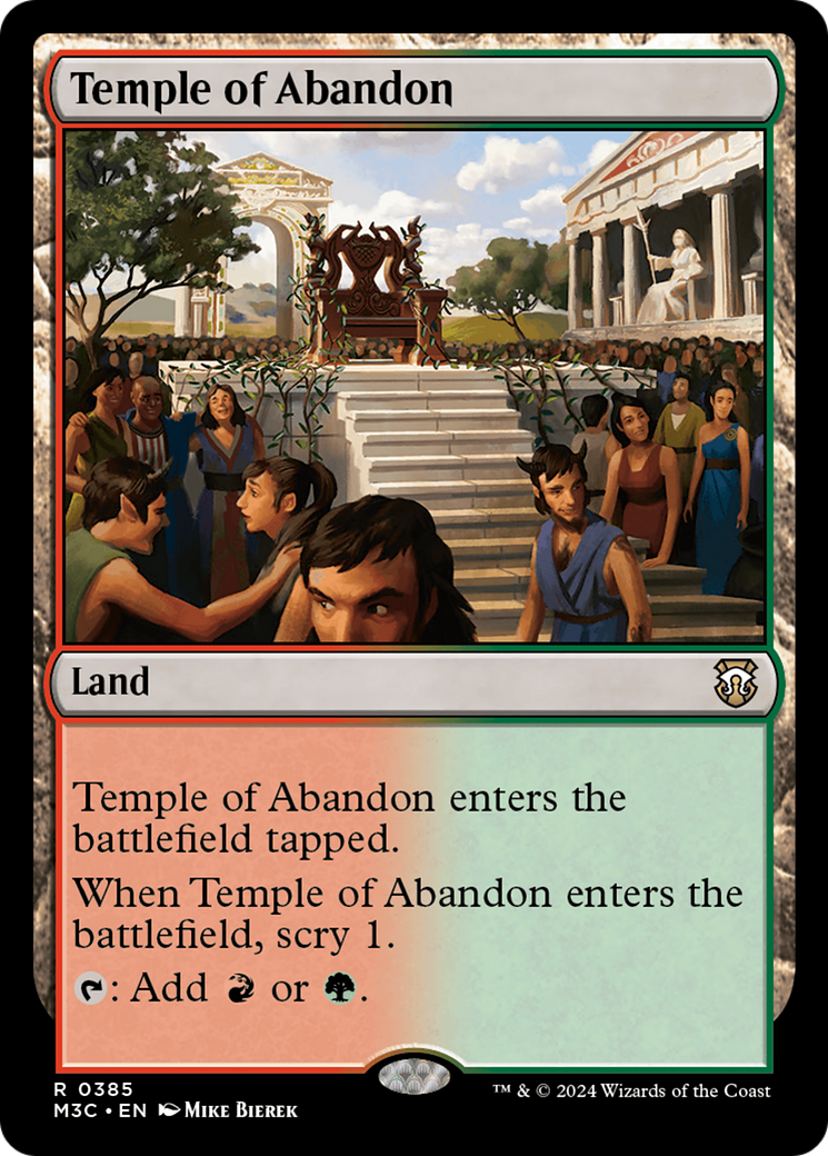 Temple of Abandon (Ripple Foil) [Modern Horizons 3 Commander] | Galactic Gamez