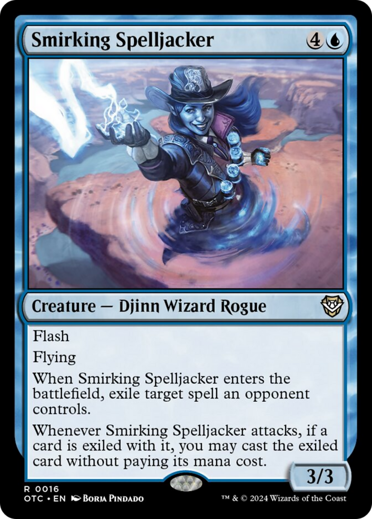 Smirking Spelljacker [Outlaws of Thunder Junction Commander] | Galactic Gamez