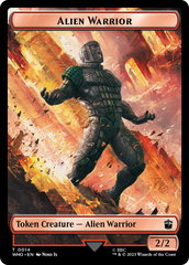 Alien Rhino // Alien Warrior Double-Sided Token [Doctor Who Tokens] | Galactic Gamez