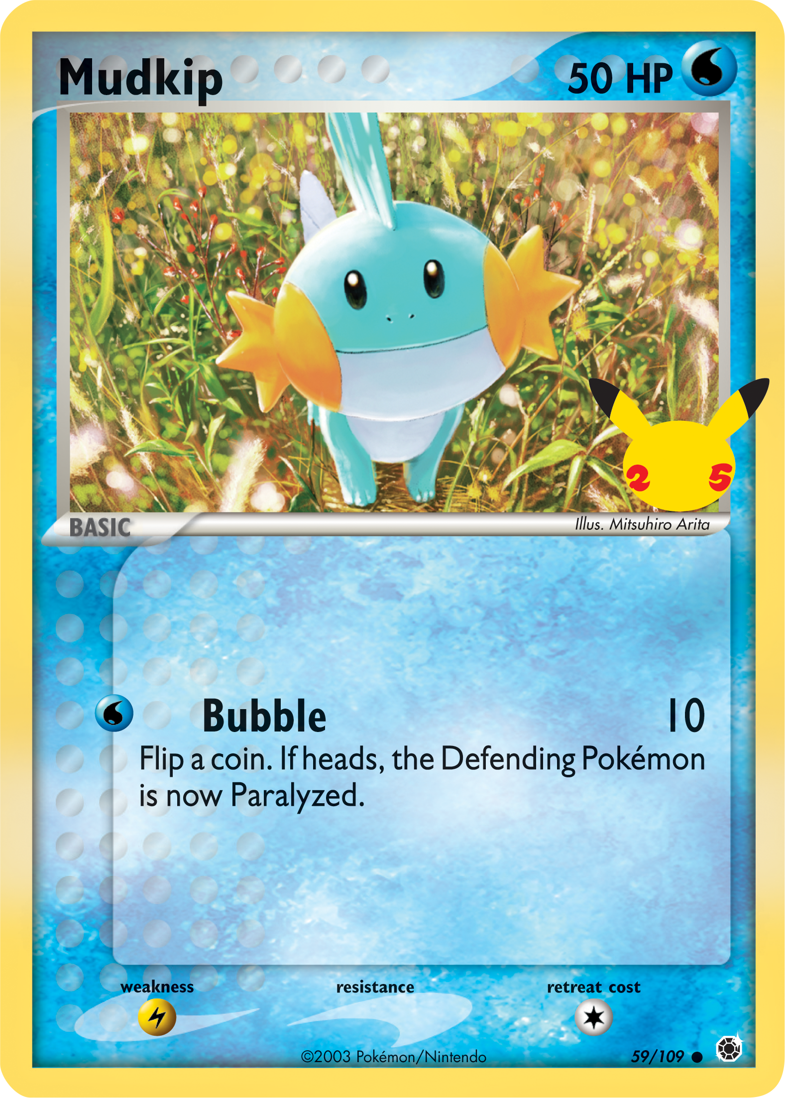 Mudkip (59/109) (Jumbo Card) [First Partner Pack] | Galactic Gamez