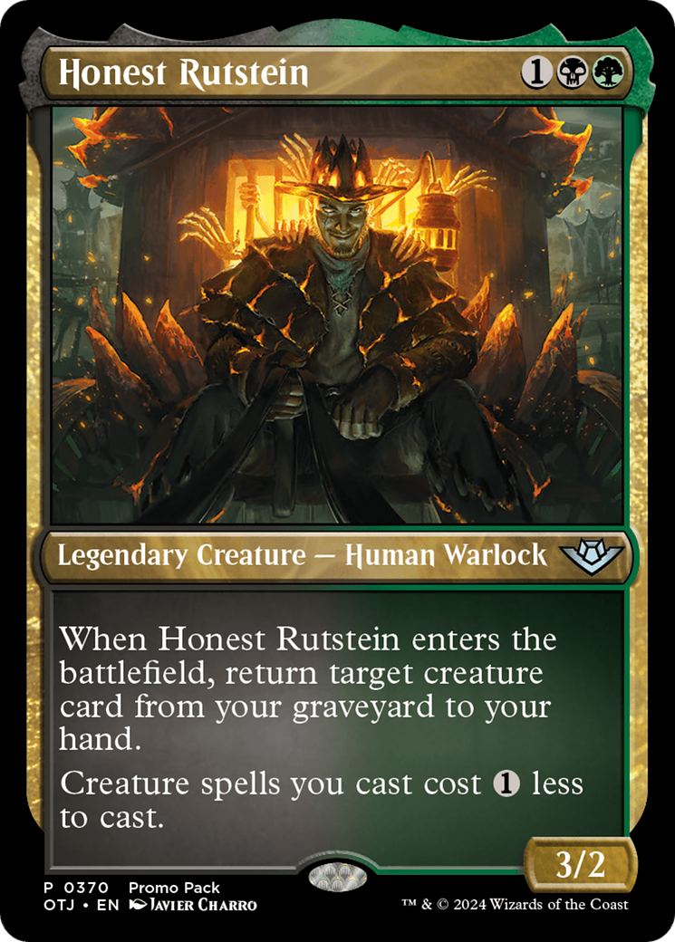 Honest Rutstein (Promo Pack) [Outlaws of Thunder Junction Promos] | Galactic Gamez