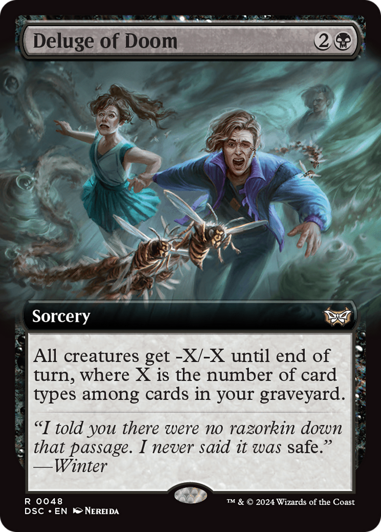 Deluge of Doom (Extended Art) [Duskmourn: House of Horror Commander] | Galactic Gamez