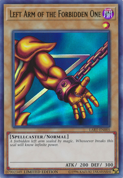 Left Arm of the Forbidden One [LART-EN005] Ultra Rare | Galactic Gamez