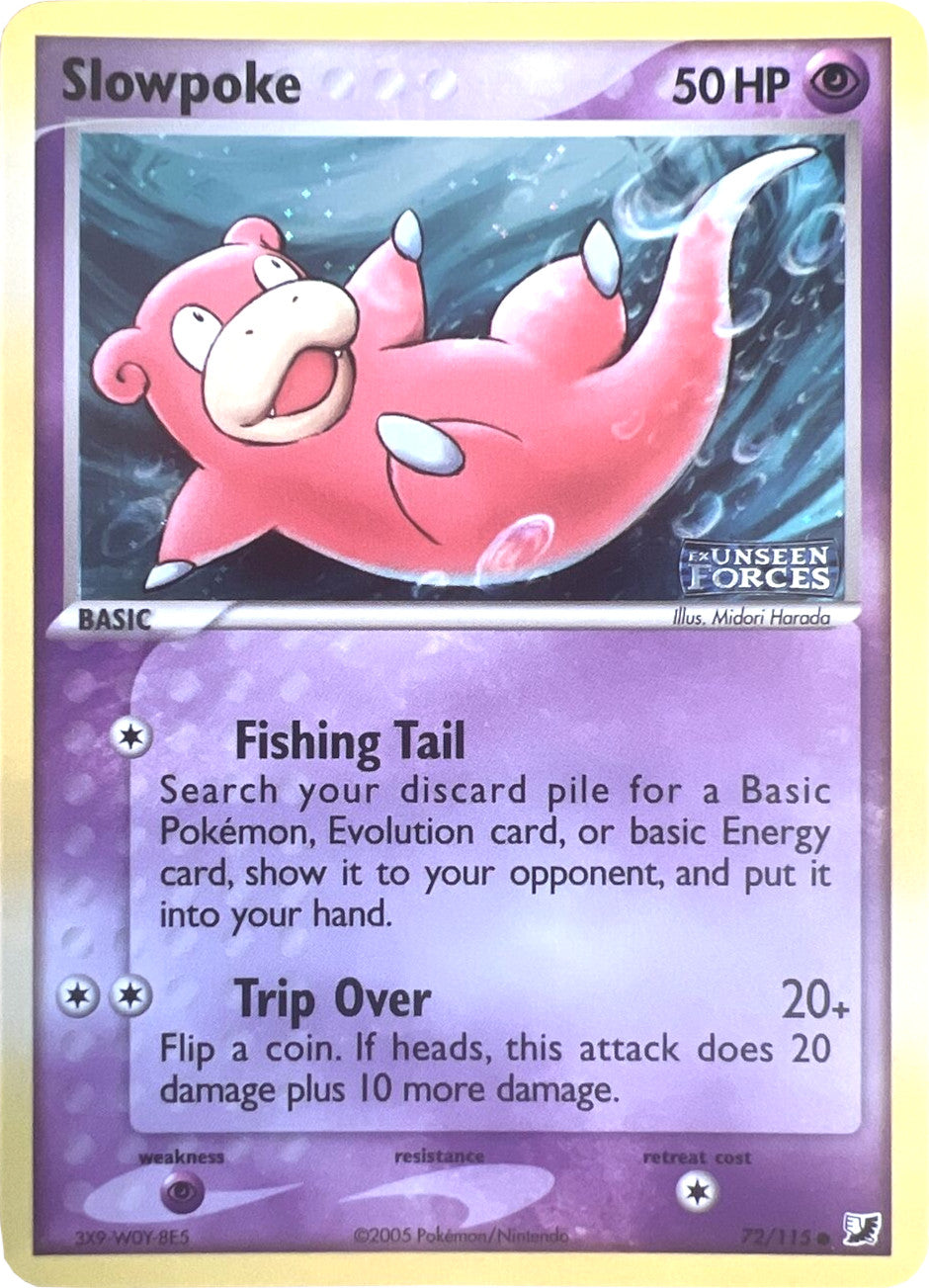 Slowpoke (72/115) (Stamped) [EX: Unseen Forces] | Galactic Gamez