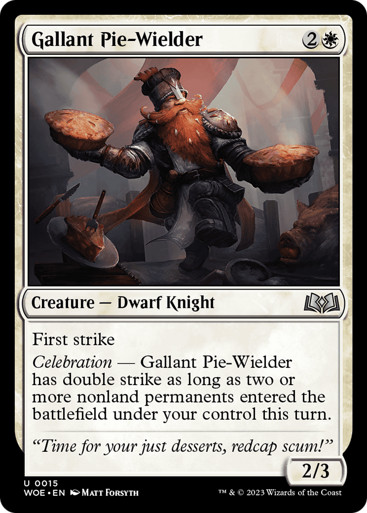 Gallant Pie-Wielder [Wilds of Eldraine] | Galactic Gamez