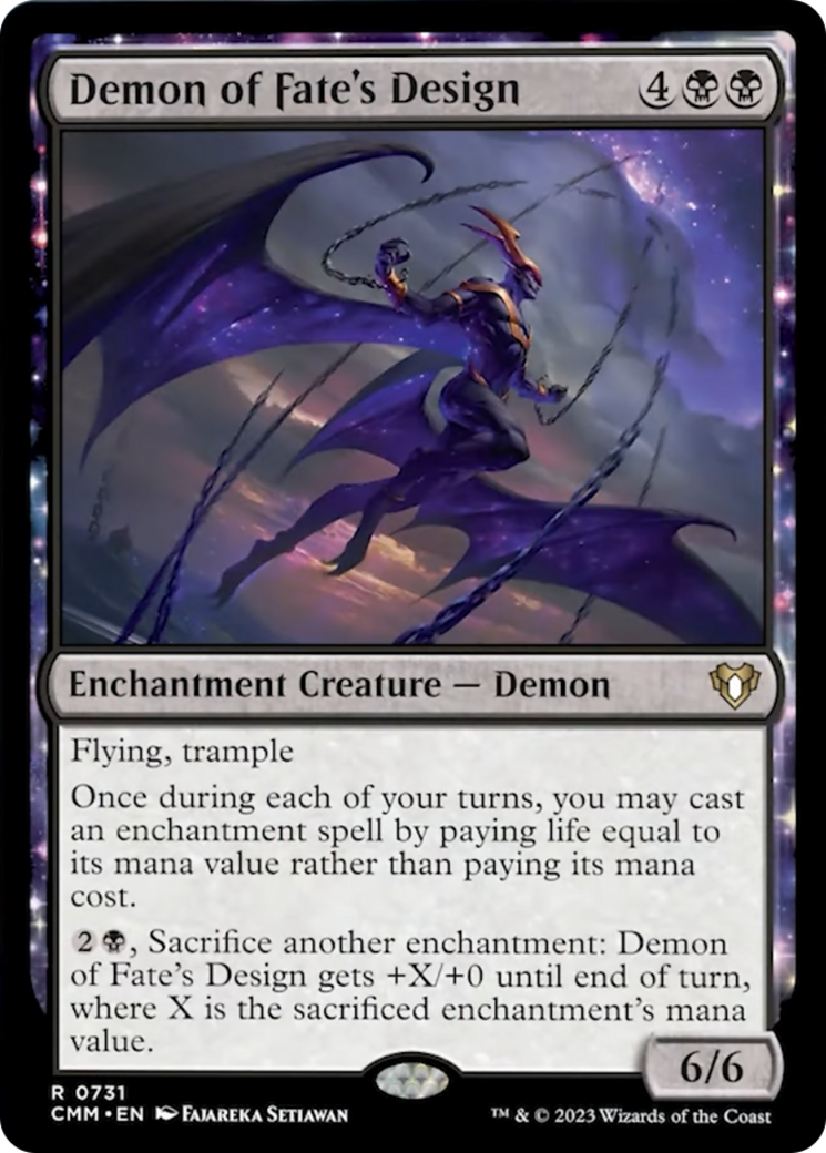 Demon of Fate's Design [Commander Masters] | Galactic Gamez