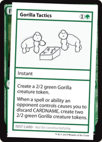 Gorilla Tactics (2021 Edition) [Mystery Booster Playtest Cards] | Galactic Gamez