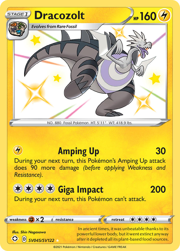 Dracozolt (SV045/SV122) [Sword & Shield: Shining Fates] | Galactic Gamez