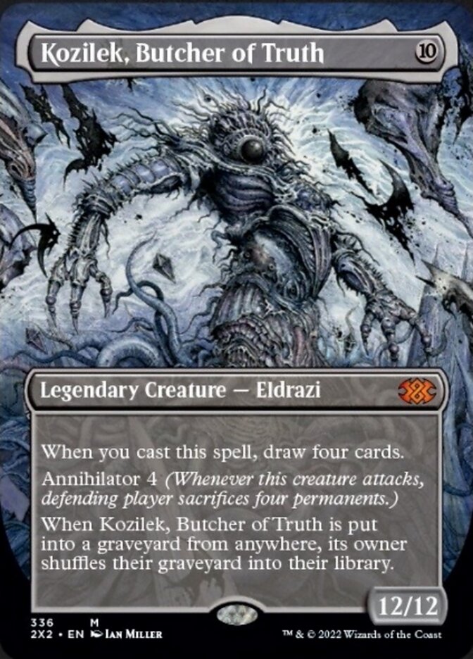 Kozilek, Butcher of Truth (Borderless Alternate Art) [Double Masters 2022] | Galactic Gamez