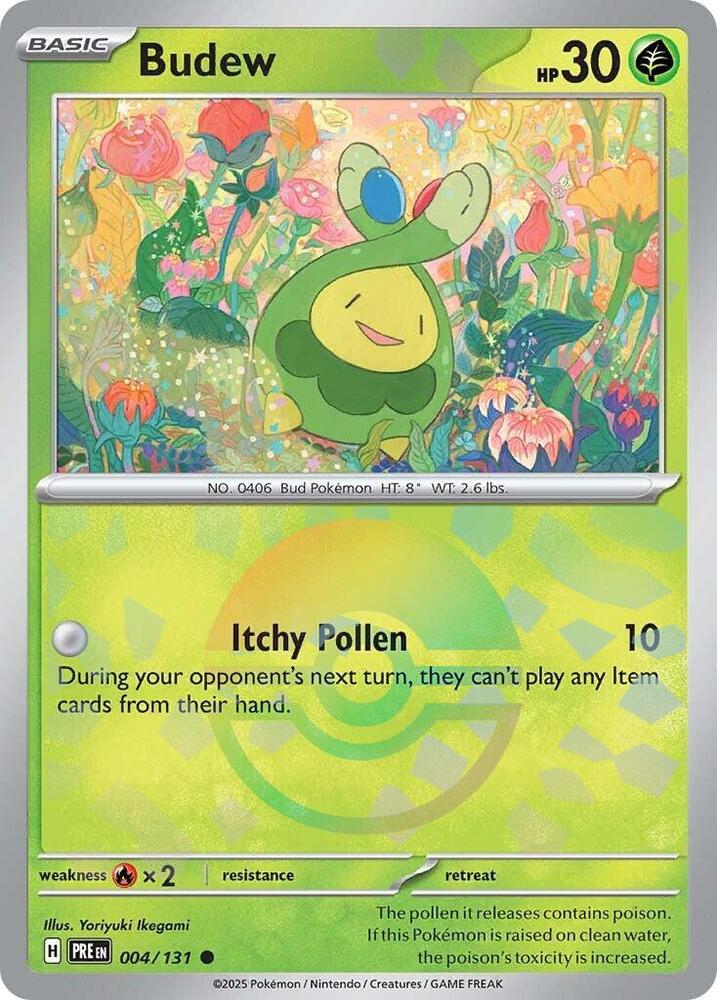 Budew (004/131) (Poke Ball Pattern) [Scarlet & Violet: Prismatic Evolutions] | Galactic Gamez