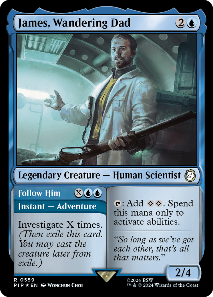 James, Wandering Dad // Follow Him (Surge Foil) [Fallout] | Galactic Gamez