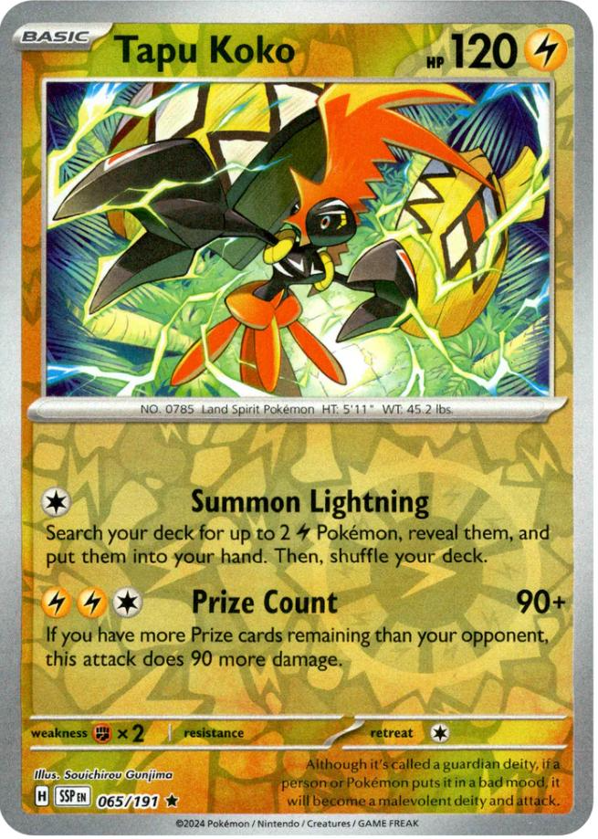 Tapu Koko (065/191) [Scarlet & Violet: Surging Sparks] | Galactic Gamez