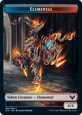 Elemental // Pest Double-Sided Token [Strixhaven: School of Mages Tokens] | Galactic Gamez