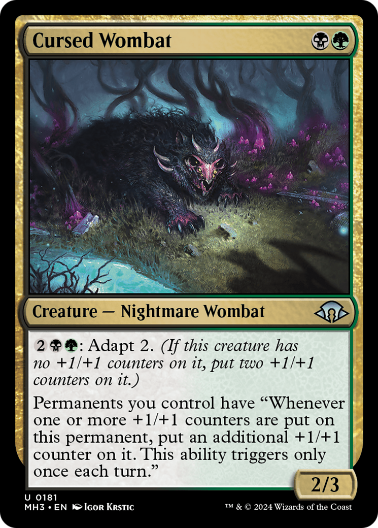 Cursed Wombat [Modern Horizons 3] | Galactic Gamez