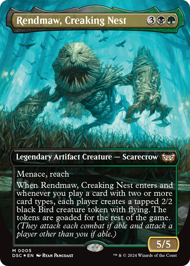 Rendmaw, Creaking Nest (Borderless) [Duskmourn: House of Horror Commander] | Galactic Gamez