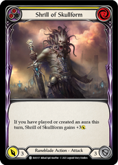Shrill of Skullform (Yellow) [EVR117] (Everfest)  1st Edition Rainbow Foil | Galactic Gamez