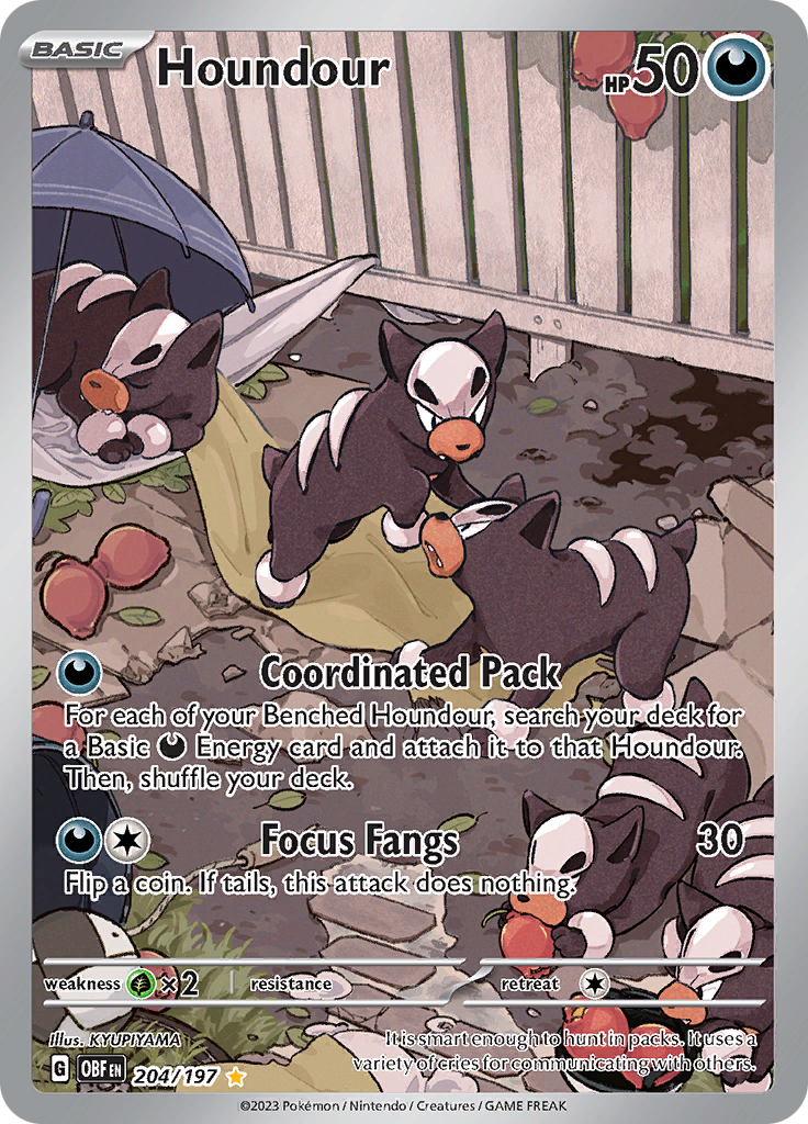 Houndour (204/197) [Scarlet & Violet: Obsidian Flames] | Galactic Gamez